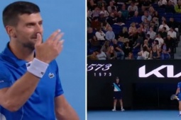 Thể thao - Djokovic "đốp chát" với khán giả, Kyrgios đòi lao lên khán đài tìm kẻ gây sự