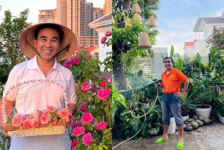 MC Quyền Linh gây sốt khi khoe khu vườn ngập hoa quả trong biệt thự 21 tỷ đồng