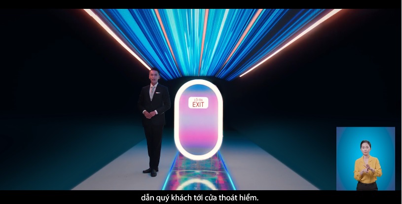 Hình ảnh mô phỏng từ công nghệ trong video (Ảnh: Vietnam Airlines).