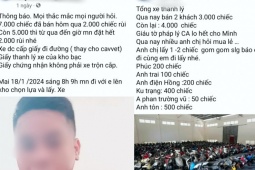 Thực hư thanh niên livestream bán 7.000 xe tang vật tại trụ sở CSGT