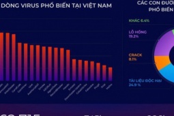 Công nghệ thông tin - Virus đánh cắp tài khoản tăng 40%