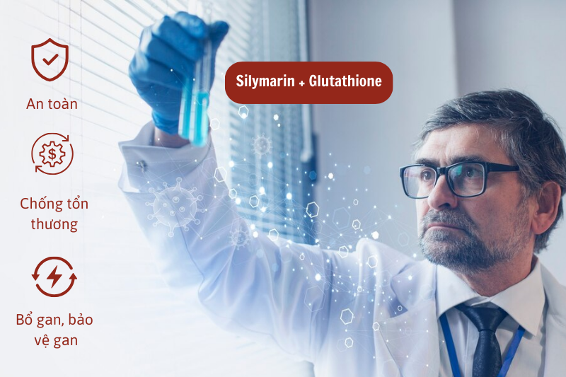 Lifamax nng cp hm lng Silymarin v Glutathione gip h tr gii c  gan hiu qu