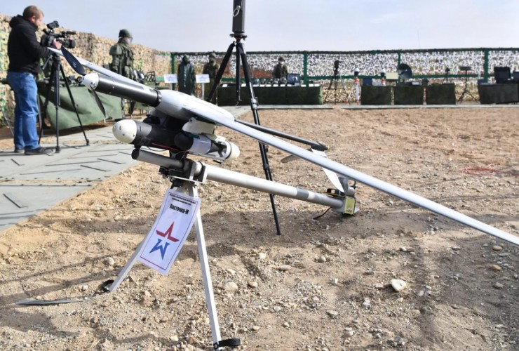 UAV Lastochka-M tại triển lãm vũ khí trong khuôn khổ tập trận chống khủng bố 