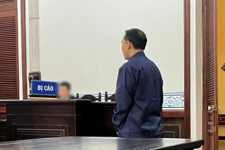 Bị cáo Nguyễn Bá Lộc tại phiên xét xử. Ảnh: GIA HUY