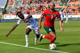 Video bóng đá Morocco - CHDC Congo: Tiếc nuối phạt đền, "hú hồn" phút cuối (CAN Cup)