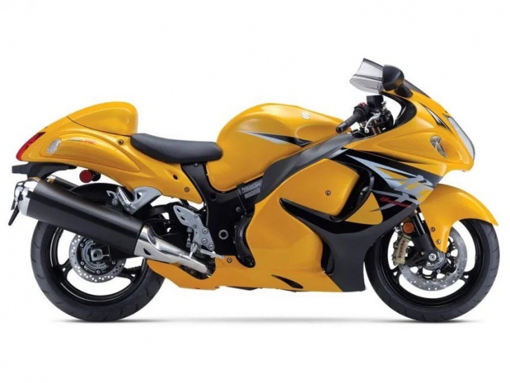 Hiện chiếc mô tô màu vàng Hayabusa có thể có giá trên 10.000 USD. Ảnh: Suzuki.