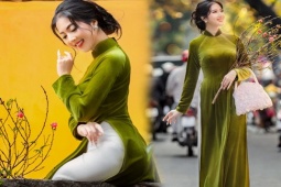 Bạn trẻ - Cuộc sống - Thiếu nữ Hà thành duyên dáng trong tà áo dài vui xuân