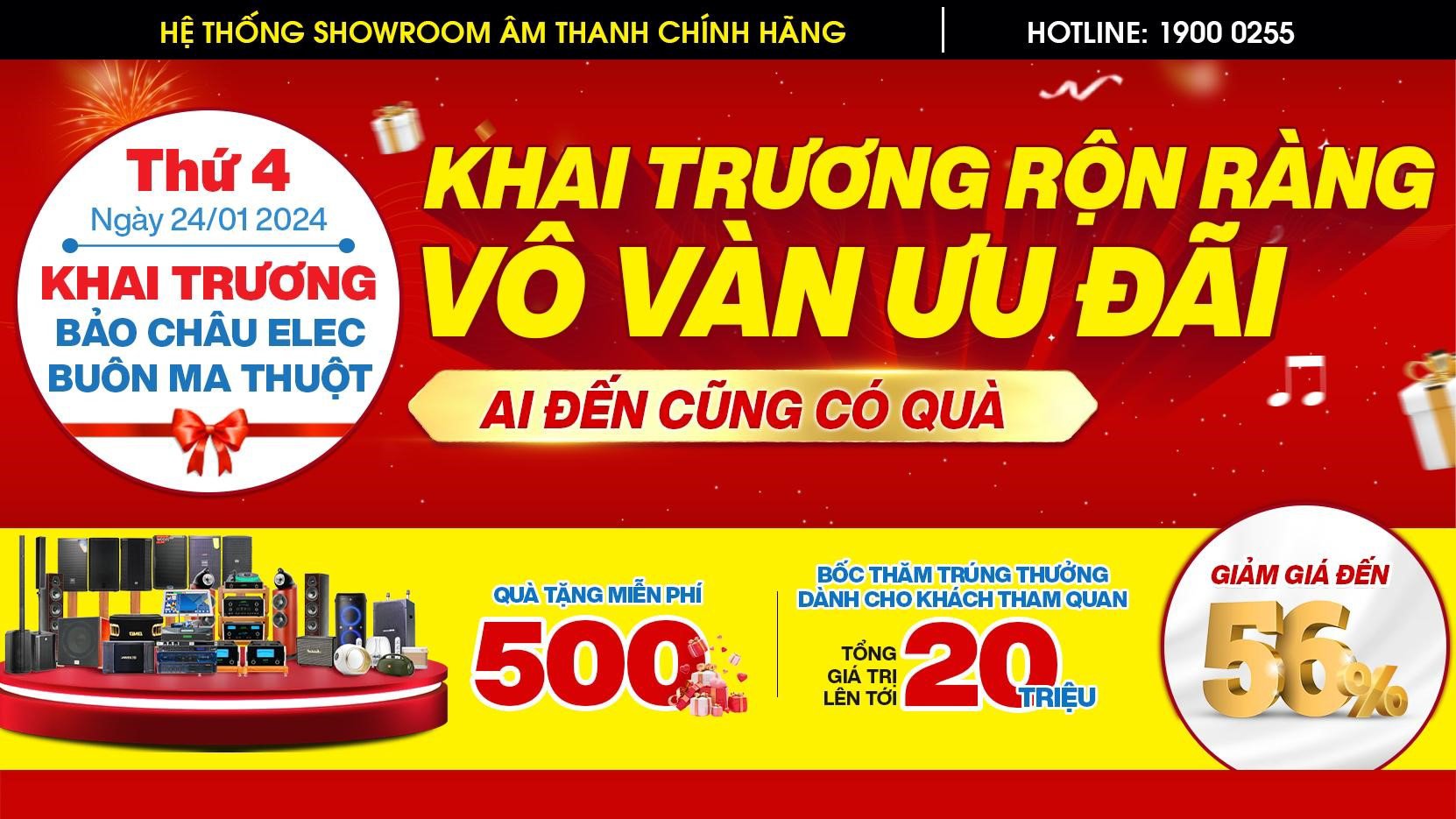 Khai trương showroom Bảo Châu Elec Buôn Ma Thuột - Ai đến cũng có quà
