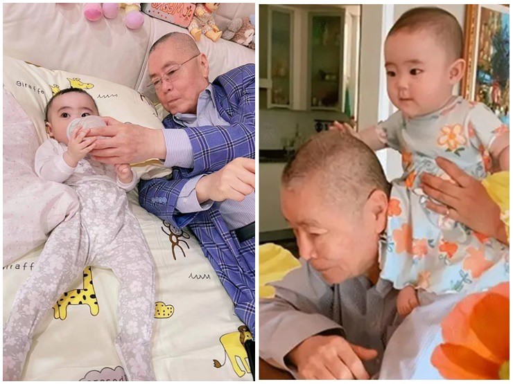 Người đàn ông rất chịu khó chơi với con nhỏ.