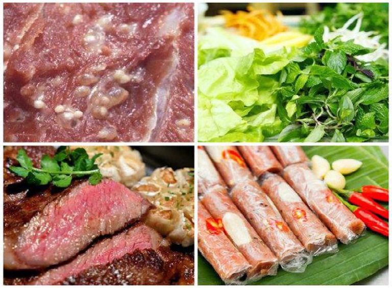 Nếu ăn thức ăn chưa được nấu chín như nem chua, nem chạo… thì nguy cơ nhiễm bệnh sán lợn gạo là rất cao.
