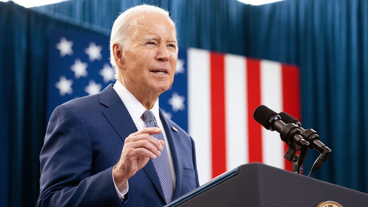 Tổng thống Mỹ Joe Biden phát biểu tại một sự kiện ở bang North Carolina vào ngày 18/1/2024.