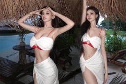 Thời trang - Hot girl triệu fan Trung Quốc mix đồ với thongkini