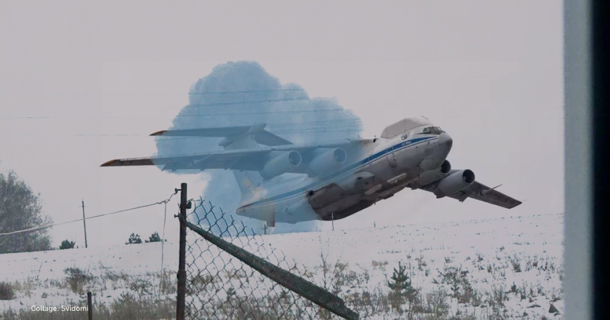 Một máy bay vận tải quân sự IL-76. Ảnh: Svidomi