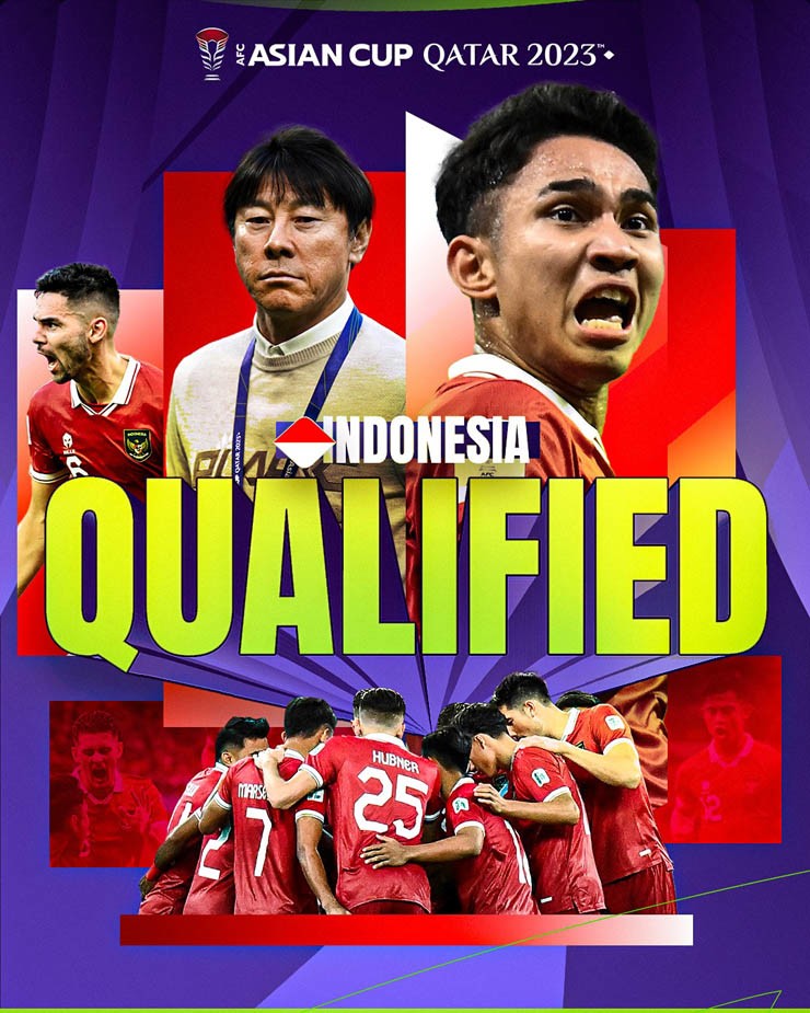 Indonesia vượt qua vòng bảng Asian Cup 2023