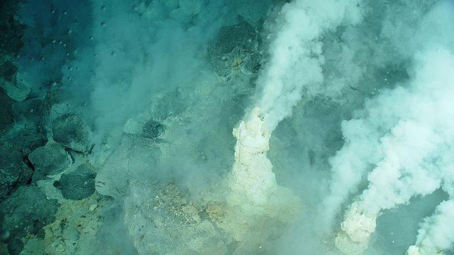 Hệ thống thủy nhiệt - "suối nguồn sự sống" - dưới đáy Thái Bình Dương - Ảnh: NATIONAL GEOGRAPHIC