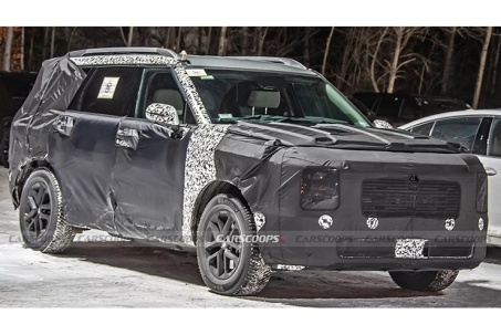 Hyundai Palisade thế hệ mới bị bắt gặp khi chạy thử