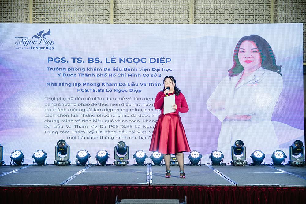 PGS.TS.BS Lê Ngọc Diệp phát biểu tại sự kiện
