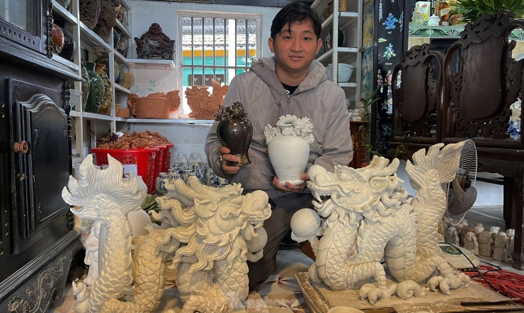 Độc lạ 4 cặp rồng của làng gốm 500 tuổi ở Quảng Nam - 7
