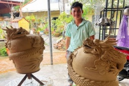 Tin tức trong ngày - Độc lạ 4 cặp rồng của làng gốm 500 tuổi ở Quảng Nam