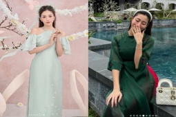 Thời trang - Mỹ nữ cao 1,8m, người đẹp "ngàn năm có một" gợi ý diện áo dài ngày Xuân