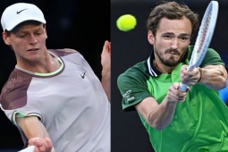 Thể thao - Trực tiếp tennis Sinner - Medvedev: Thắng set 5 quá thuyết phục (Chung kết Australian Open) (Kết thúc)