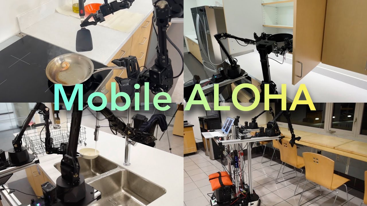 Robot Mobile ALOHA có thể nấu tới 3 ăn.