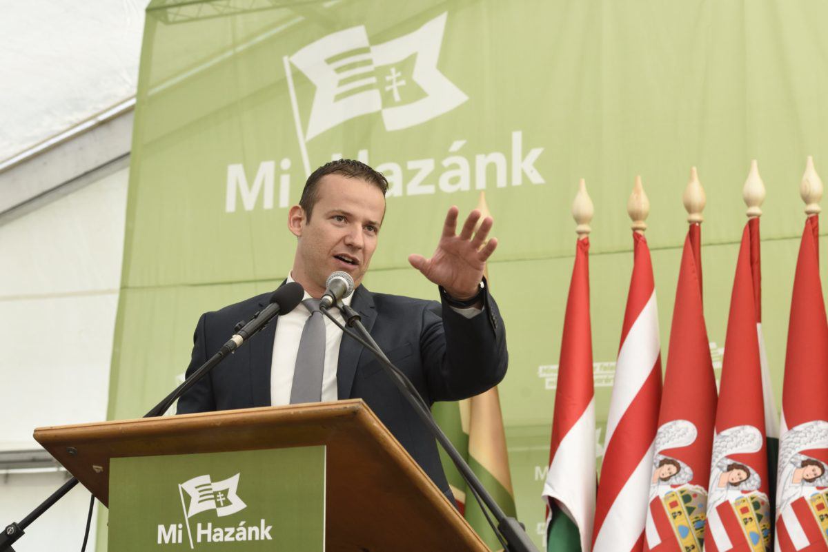 Ông Laszlo Toroczkai – lãnh đạo đảng Our Homeland ở Hungary (ảnh: Reuters)