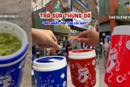 Ẩm thực - Giới trẻ tích cực săn đón &quot;trà sữa thùng đá&quot;, thức uống vừa hợp vị vừa trendy