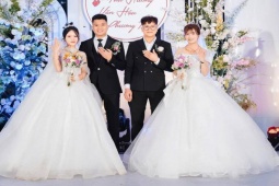 Bạn trẻ - Cuộc sống - Độc lạ Phú Thọ: Hai anh em ruột cưới chung một ngày