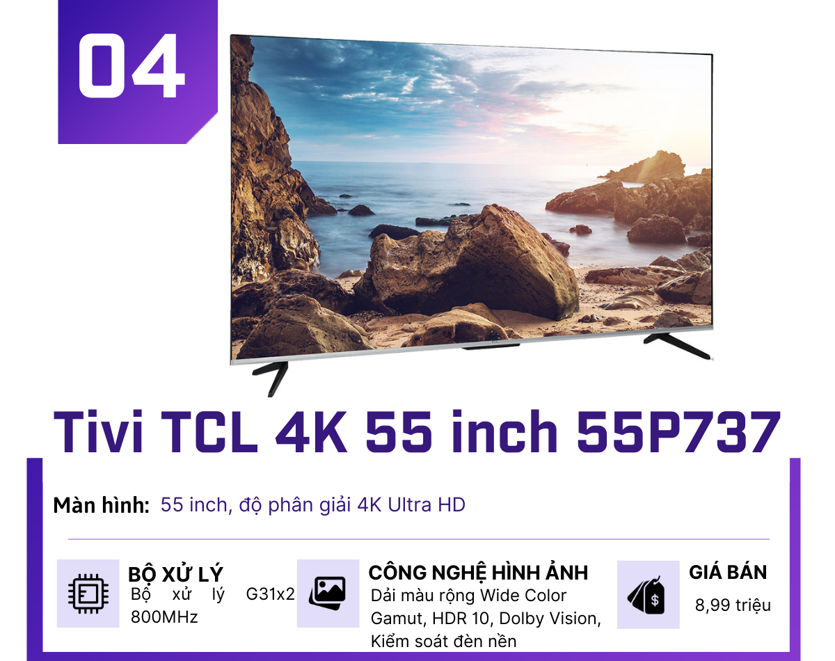 5 mẫu Smart TV 55 inch giá rẻ nhất thị trường dịp Tết - 4