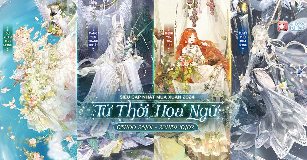 Bốn mùa hội tụ trong Tứ Thời Họa Ngữ