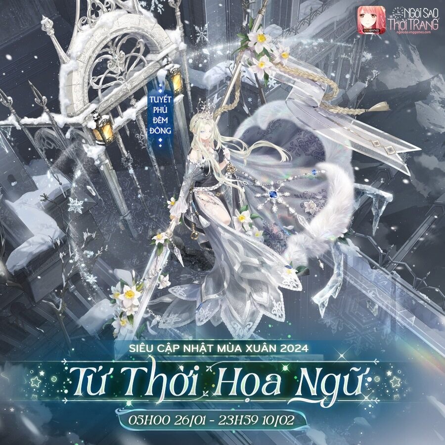 “Tuyết Phủ Đêm Đông” với phong cách chiến binh, gợi nhớ đến câu chuyện cổ tích về Bà Chúa Tuyết mạnh mẽ và uy quyền