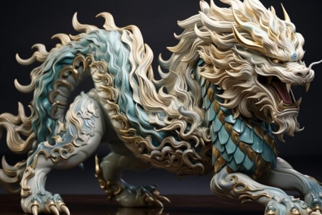 Bí ẩn sinh vật đầu rồng thân ngựa trong huyền thoại đại diện cho sự may mắn