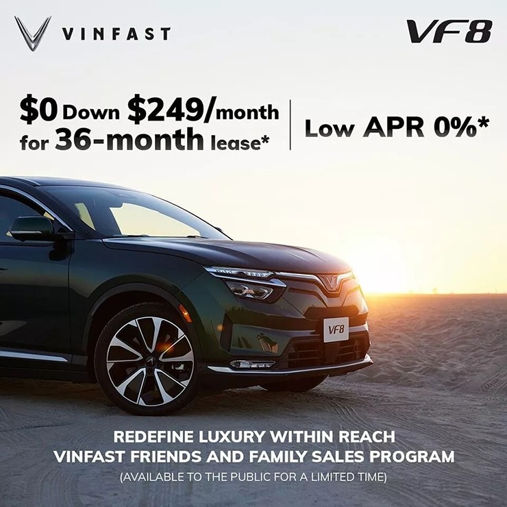 VinFast VF 8 là xe mới có giá cho thuê rẻ nhất tại thị trường Mỹ - 1