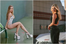 "Nàng hậu" làng đua xe giản dị vẫn cực xinh, cựu sao quần vợt khoe chân dài quyến rũ