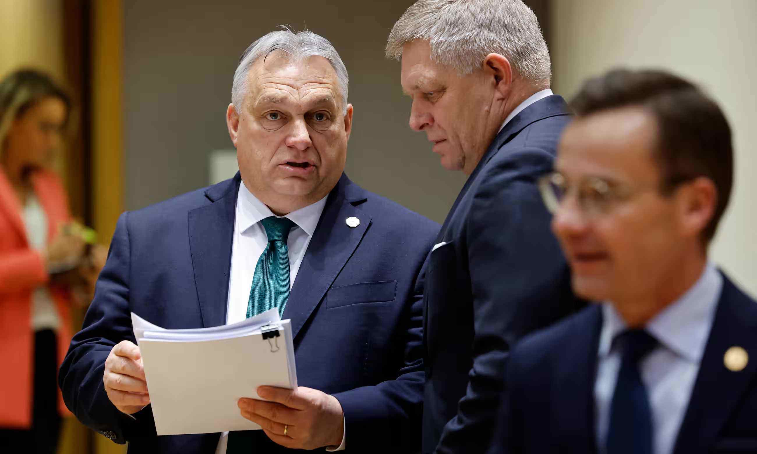 &nbsp;Thủ tướng Hungary – ông Viktor Orban – tại hội nghị thượng đỉnh EU (ảnh: Reuters)
