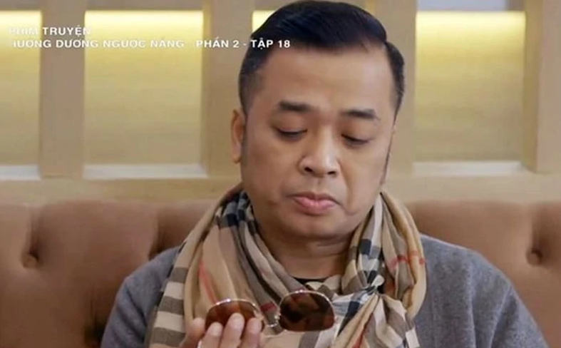Tạo hình của Tiến Minh vai ông chủ nhà hàng trong phim 