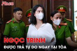 Video: Ngọc Trinh được trả tự do ngay tại tòa