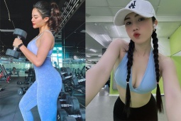 Thể thao - Hot girl gym siêu vòng ba tập luyện “khủng”, độ dáng đẹp tận hưởng Tết vui