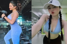 Thể thao - Hot girl gym siêu vòng ba tập luyện “khủng”, độ dáng đẹp tận hưởng Tết vui
