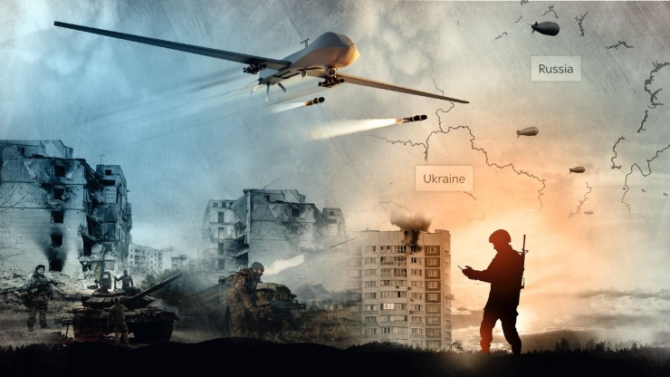 Phát ngôn viên lực lượng không quân Ukraine thừa nhận tỷ lệ bắn hạ UAV tụt dốc. Ảnh: Sky News