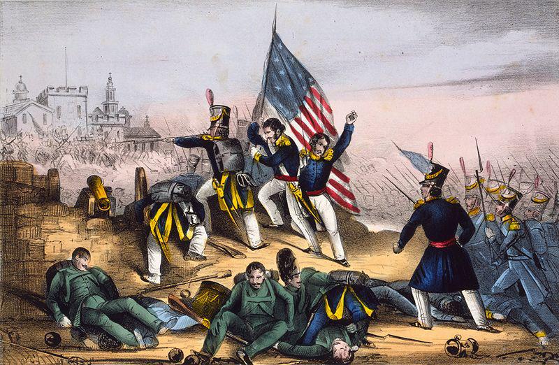 Mỹ thắng trận, buộc Mexico phải cắt 55% diện tích lãnh thổ (ảnh: History)