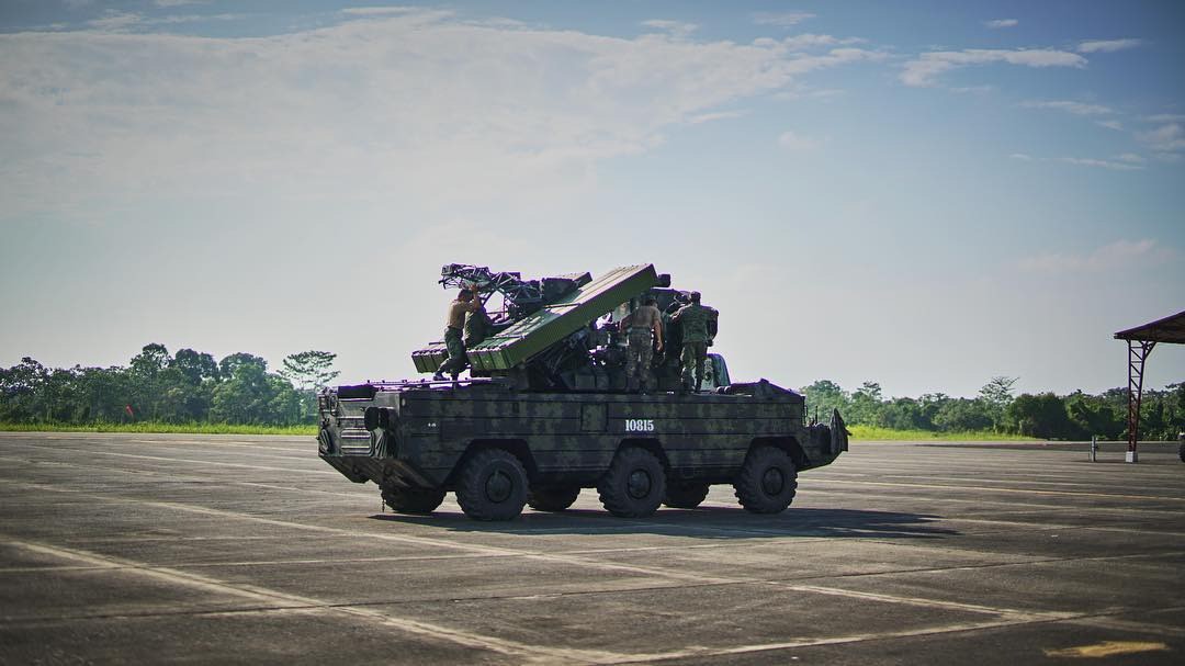 Hệ thống phòng không 9K33 Osa của quân đội Ecuador.