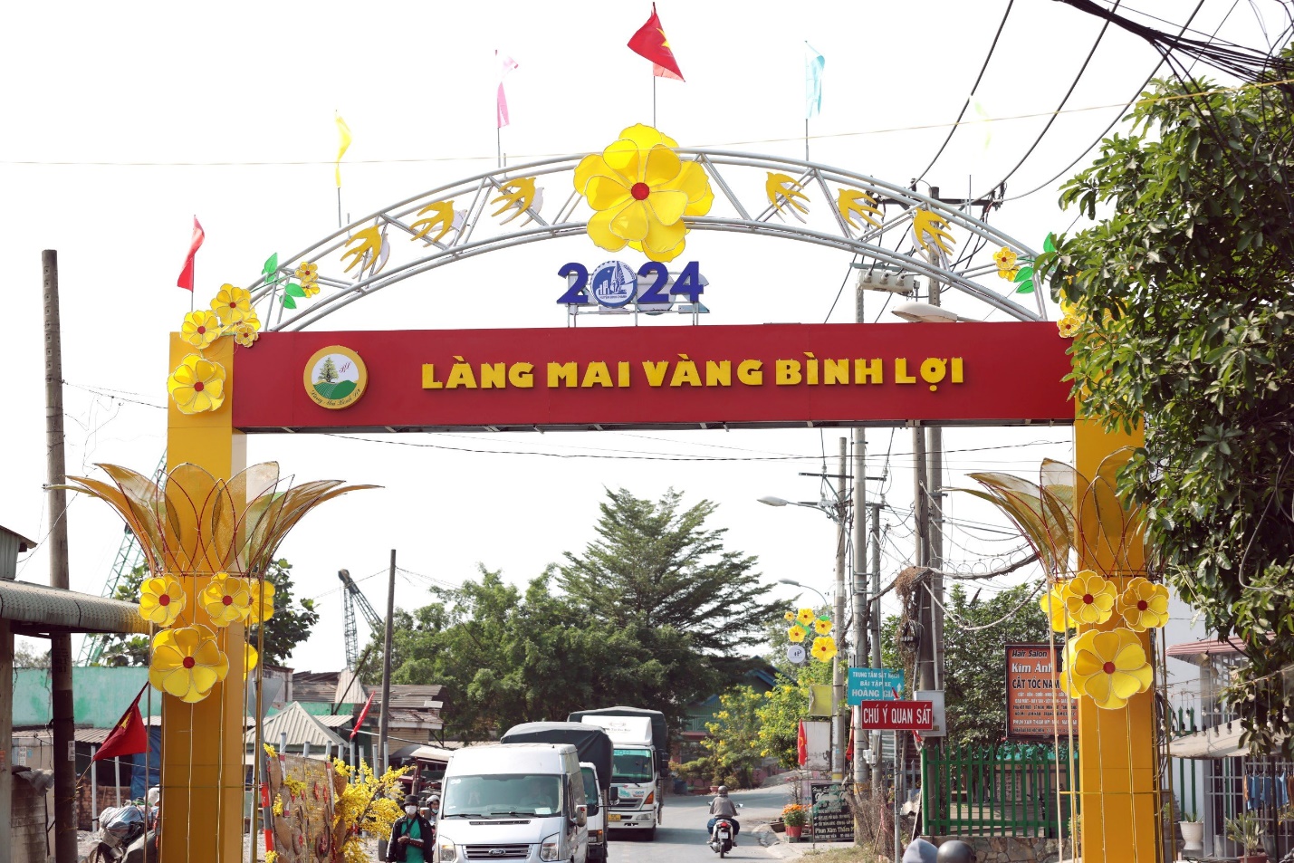 Đường hoa Mai vàng Bình Lợi “thay áo” mới đón Tết Giáp Thìn, thu hút đông đảo người dân tham quan - 5