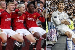 Bóng đá - Garnacho ghi cú đúp cho MU: Ăn mừng kiểu Ronaldo, "chọc tức" bạn thân của Messi