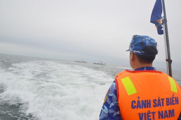 Lực lượng Cảnh sát biển hai nước Việt Nam - Trung Quốc thực hiện tuần tra chung trên biển