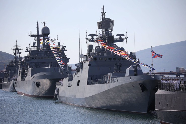 Các tàu chiến của Hạm đội Biển Đen Nga.