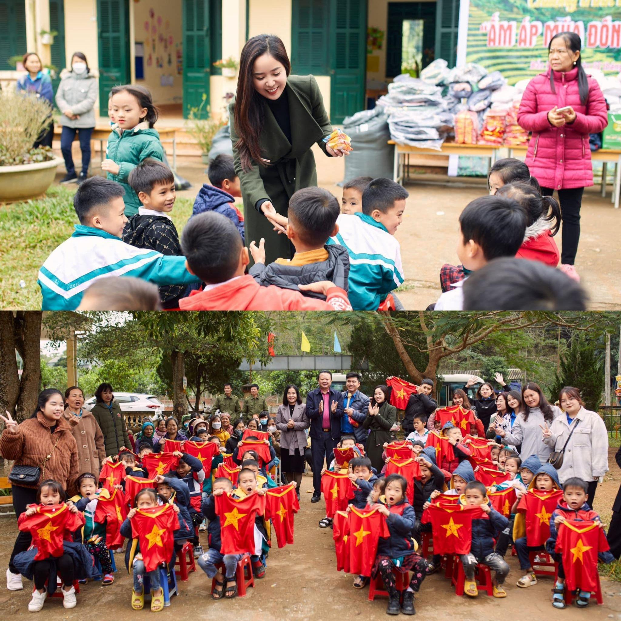 Áo ấm cùng rất nhiều suất quà thiết thực được Phòng khám chuyên khoa thẩm mỹ P.D trao tặng cho các em học sinh và gia đình khó khăn tại Cao Phong - Hòa Bình