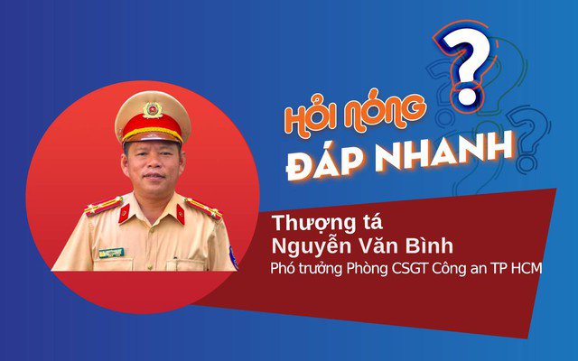 Thượng tá Nguyễn Văn Bình giải đáp thắc mắc của người dân về kế hoạch kiểm tra nồng độ cồn dịp nghỉ Tết Nguyên đán