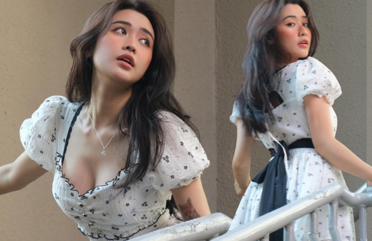 Làm sạch và dùng kem chống hằng ngày là bí quyết giúp làn da của Quyên Quy luôn căng mịn, ít khuyết điểm.&nbsp;
